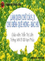 Giáo trình điện tử mầm non: Chữ S, X docx