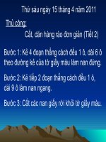 Giáo án điện tử tiểu học: Cắt dán hàng rào pot