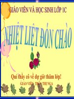 Giáo án điện tử tiểu học: Tự nhiên xã hội lớp 1 pot