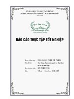 Xây dựng thực đơn dựa trên thực đơn có sẵn của Cafe De Paris - CB3A3