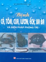 Bệnh cá, tôm, cua, lươn, ếch, baba và biện pháp phòng trị part 1 ppsx