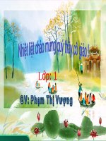 Giáo án điện tử tiểu học: Rèn kỹ năng lớp 1 pptx