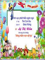 Giáo trình điện tử mầm non: Phát triển ngôn ngữ ppsx