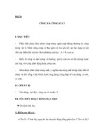 Bài 26 CÔNG VÀ CÔNG SUẤT docx