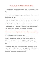 Danh nhân lịch sử: Lê Duy Huyên pptx