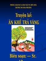 Giáo trình điện tử mầm non: Ăn khế trả vàng ppt