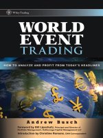 World Event Trading How to Analyze and Proﬁt from Today’s Headlines phần 1 pptx