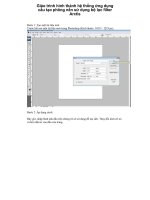 Giáo trình hình thành hệ thống ứng dụng cấu tạo phông nền sử dụng bộ lọc filter Arctis p1 pps