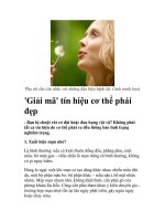 ''''Giải mã'''' tín hiệu cơ thể phái đẹp docx