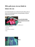 Biến quần jeans của mẹ thành áo khoác cho con ppsx