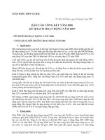 NGÂN HÀNG TMCP Á CHÂU TP - BÁO CÁO TỔNG KẾT NĂM 2006 KẾ HOẠCH HOẠT ĐỘNG NĂM 2007 pps