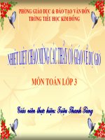 Giáo án điện tử tiểu học: Phép trừ trong phạm vi 100 pptx