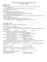 ĐỀ THI THỬ HỌC KỲ I MÔN HOÁ HỌC LỚP -12 (ĐỀ 01) ppsx