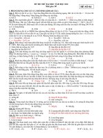 ĐỀ THI THỬ ĐẠI HỌC, CAO ĐẲNG NĂM 2011 - Đề số 04 docx