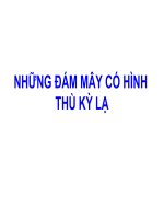 Giáo trình điện tử mầm non: Hình dạng đám mây ppt