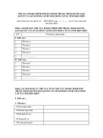 MẪU THỦ TỤC HÀNH CHÍNH MỚI BAN HÀNH THUỘC THẨM QUYỀN GIẢI QUYẾT CỦA SỞ X/UBND CẤP HUYỆN/UBND CẤP XÃ TỈNH ĐIỆN BIÊN doc