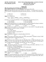 ĐỀ KT CHẤT LƯỢNGTHI ĐẠI HỌC, CAO ĐẲNG NĂM 2011 - TRƯỜNG ĐH HỒNG ĐỨC Mã đề: 202 pptx