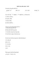 KIỂM TRA HÓA HỌC 1 TIẾT docx