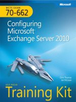 mcts training kit 70 - 652 70-622 Configuring Microsoft Exchange Server 2010 phần 1 pps