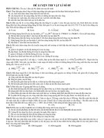 ĐỀ LUYỆN THI VẬT LÍ SỐ 85 doc