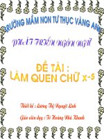 Giáo trình điện tử mầm non: Phát triển ngôn ngữ pptx