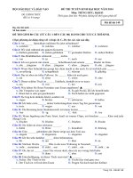 Đề thi  Đáp án thi Đại học năm 2014  Khối D Môn:tiếng đức