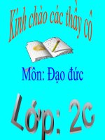 Giáo án điện tử tiểu học: Đạo đức lớp 2 pps