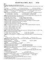 ĐỀ KIỂM TRA 45 PHÚT – Hóa 12 Đề 1 potx