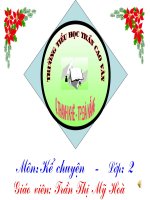 Giáo án điện tử tiểu học: Kể chuyện potx