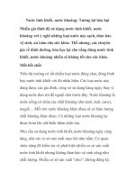 Nước tinh khiết, nước khoáng: Tưởng lợi hóa hại pot