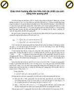 Giáo trình hướng dẫn tìm hiểu tính đa chiết của ánh sáng trên quang phổ phần 1 ppt