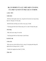 Bài 29. MOMEN CỦA LỰC. ĐIỀU KIỆN CÂN BẰNG CỦA MỘT VẬT RẮN CÓ TRỤC QUAY CỐ ĐỊNH docx