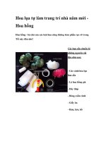 Hoa lụa tự làm trang trí nhà năm mớ docx