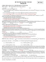 ĐỀ THI THỬ ĐẠI HỌC, CAO ĐẲNG NĂM 2011 - Đề số 06 doc