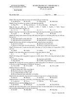 ĐỀ KIỂM TRA HỌC KỲ I - MÔN HOÁ HỌC 12 Mã đề thi 897 ppt