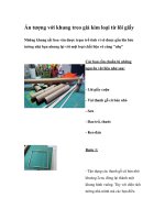 Ấn tượng với khung treo giả kim loại từ lõi giấy pptx