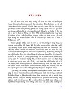 KẾT LUẬNĐể kết thúc việc trình bày những kết quả mô hình hoá thống kê, doc