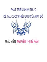 Giáo trình điện tử mầm non: Cuộc phiêu lưu của hạt đỗ doc