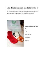 Làm đồ chơi cực xinh cho bé từ bít tất cũ docx