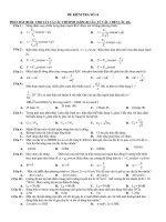 ĐỀ KIỂM TRA SỐ 14 ppt