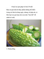 4 loại rau quả giúp trẻ hơn 10 tuổi pot