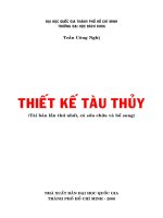 Thiết kế tàu thủy ( Trần Công Nghị - Nxb ĐH quố gia ) - Chương mở đầu pptx