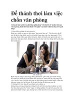 Để thảnh thơi làm việc chốn văn phòng docx