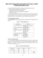 Giáo trình hướng dẫn phương thức tính toán và thiết kế đường ống dẫn nước phần 1 doc