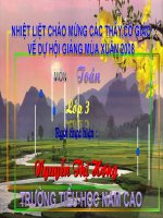 Giáo án điện tử tiểu học: Diện tích hình chữ nhật ppsx