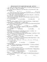 BỘ ĐỀ THI THỬ TỐT NGHIỆP THPT HÓA HỌC - ĐỀ SỐ 10 docx
