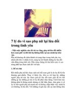 7 lý do vì sao phụ nữ lại lừa dối trong tình yêu ppsx