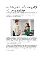 6 cách giảm thiểu xung đột với đồng nghiệp pptx