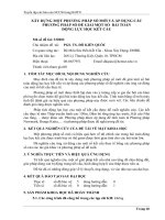 Tóm tắt báo cáo nghiên cứu khoa học 