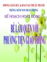 Giáo trình điện tử mầm non: bé và phương tiện giao thông doc